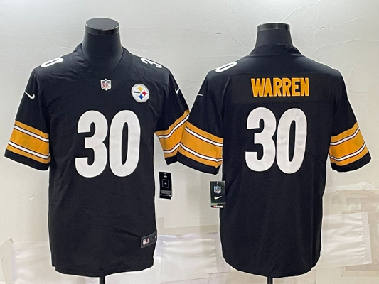 Adult Pittsburgh Steelers Jaylen Warren NO.30 Football Jerseys