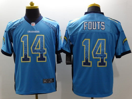 Adult Los Angeles Chargers Dan Fouts NO.14 Football Jerseys