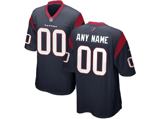 Adult Houston Texans number and name custom Football Jerseys