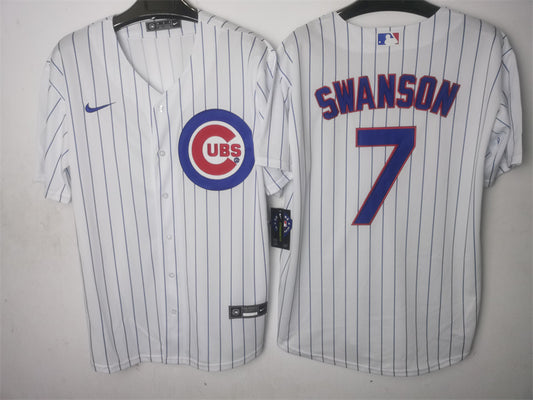 Men/Women/Youth Chicago Cubs Dansby Swanson NO.7 baseball Jerseys
