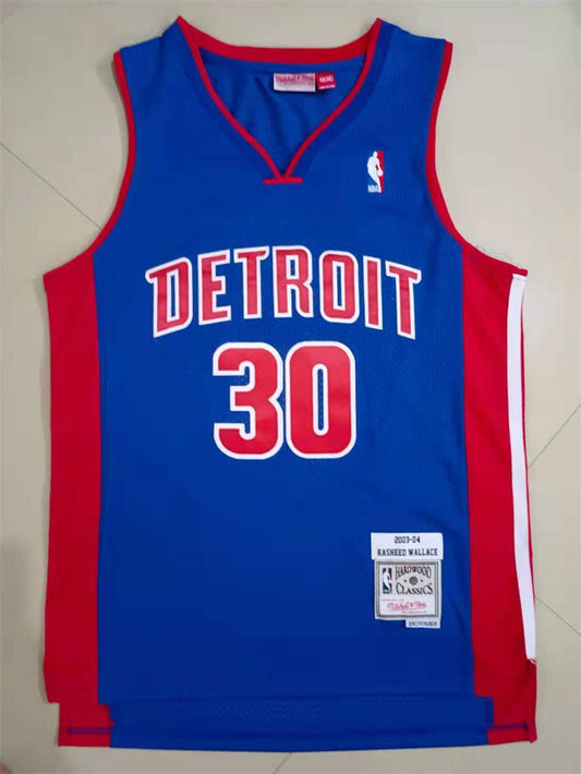 Detroit Pistons Rasheed Wallace NO.30 Basketball Jersey