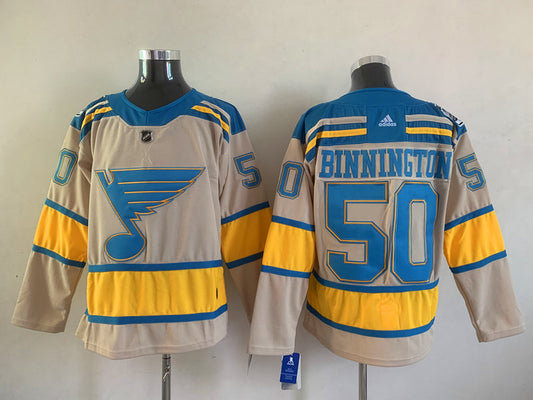 St. Louis Blues Jordan Binnington  #50 Hockey jerseys
