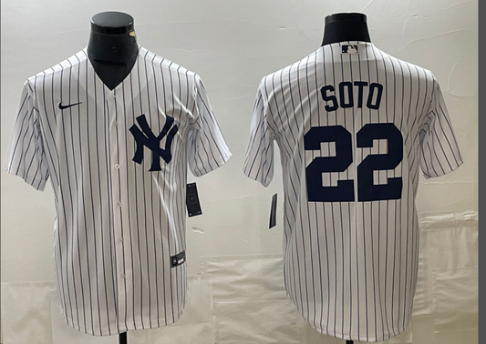 Adult New York Yankees Juan Soto NO.22 baseball Jerseys