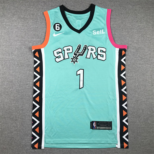 San Antonio Spurs Victor Wembanyama NO.1 Basketball Jersey
