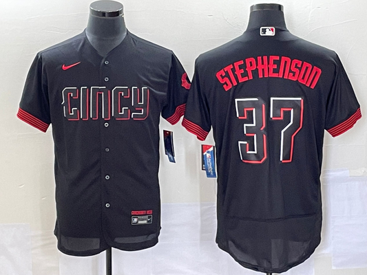 Adult ‎Cincinnati Reds Tyler Stephenson NO.37 baseball Jerseys