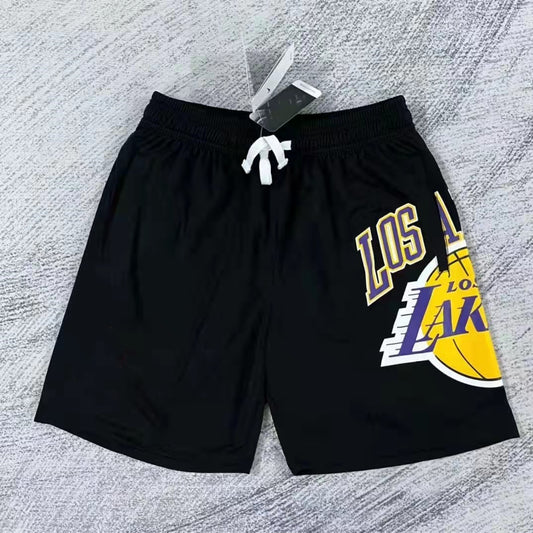Los Angele lakers black Basketball Shorts