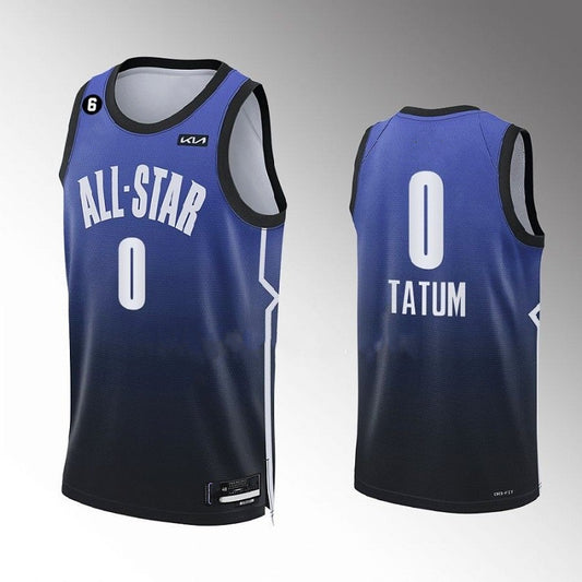 Boston Celtics Jayson Tatum NO.0 Blue All Star Basketball Jersey