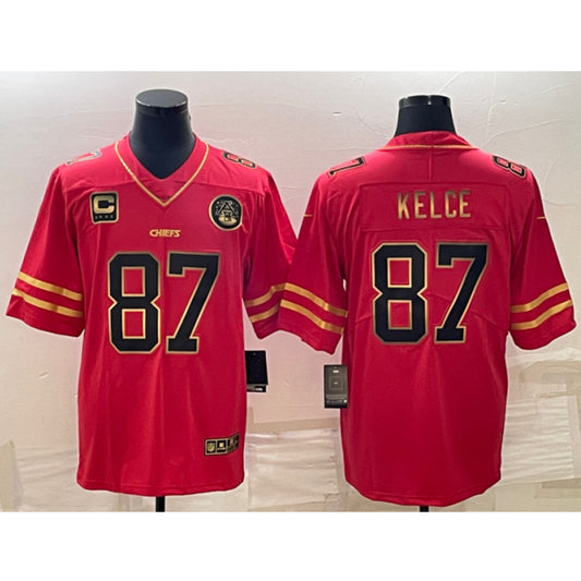 men/women/kids KC.Chiefs Kelce NO.87 Red Football Jersey