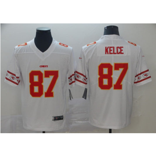 men/women/kids KC.Chiefs Kelce NO.87 White Football Jersey