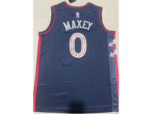 Philadelphia 76ers Maxey NO.0 basketball Jersey