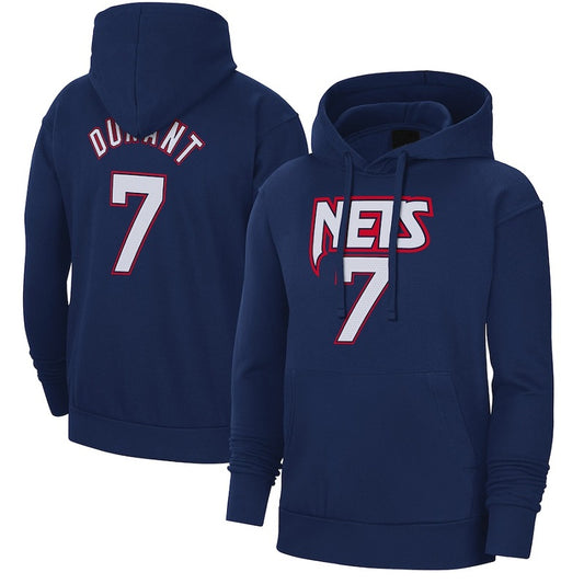 men/women/kids Brooklyn Nets Durant NO.7 Navy Basketball Hoodies