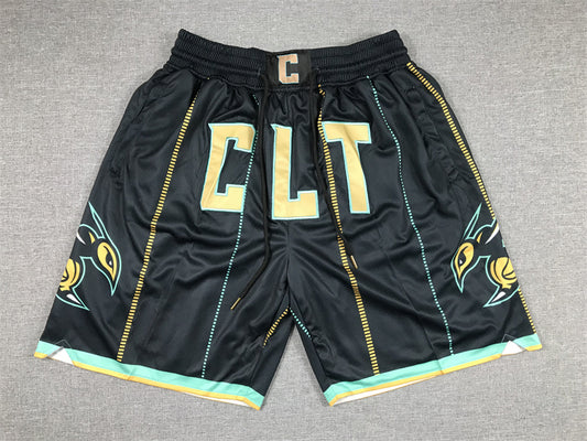 Charlotte Hornets Black Basketball Shorts