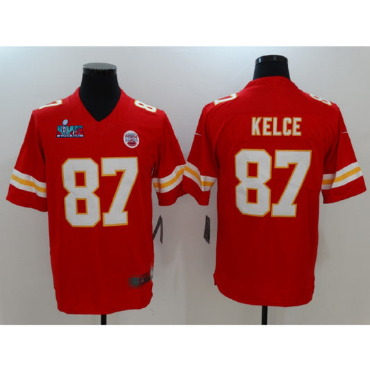 men/women/kids KC.Chiefs Kelce NO.87 Red Superbowl Jersey Football Jersey