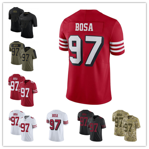 men/women/kids SF.49ers #97 Nick Bosa Limited Stitched Football Jerseys