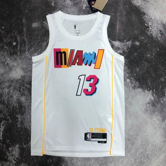 Miami Heat AdeRayo NO.13 White Basketball Jersey