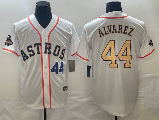 Men/Women/Youth  Houston Astros Alvarez #44 baseball jersey