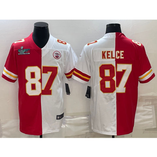 men/women/kids KC.Chiefs Kelce NO.87 White Superbowl Jersey Football Jersey