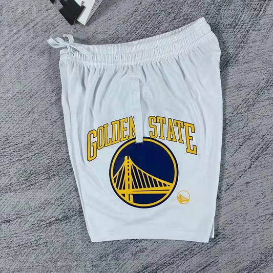 Golden State Warriors white Basketball Shorts